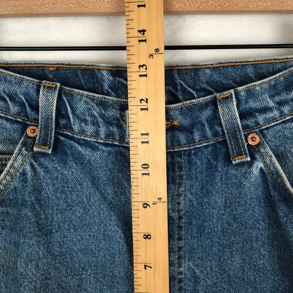 VTG Levis 517 Orange Tab Bootcut Distressed Jeans 36x30 USA Made Blue 40517-0215